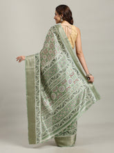 Ajrak Printed Dola Cotton Woven Saree